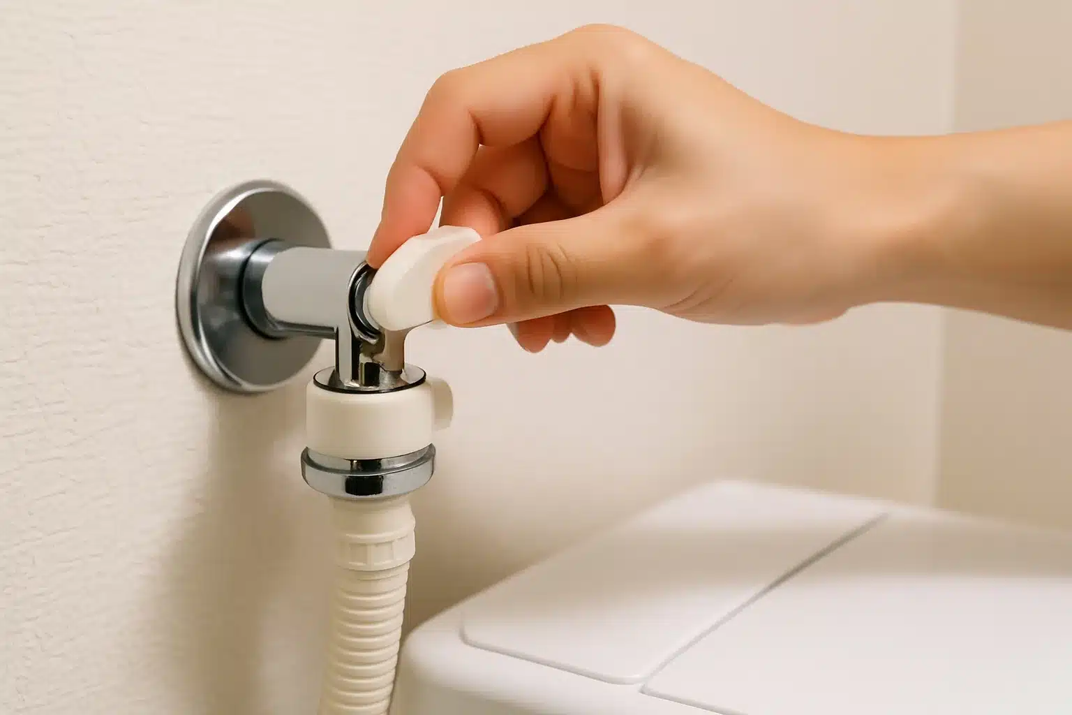 ⑨蛇口じゃないタイプの開け方と閉め方『洗濯機 給水ホース はまらない 奥まで入らない 付け方』