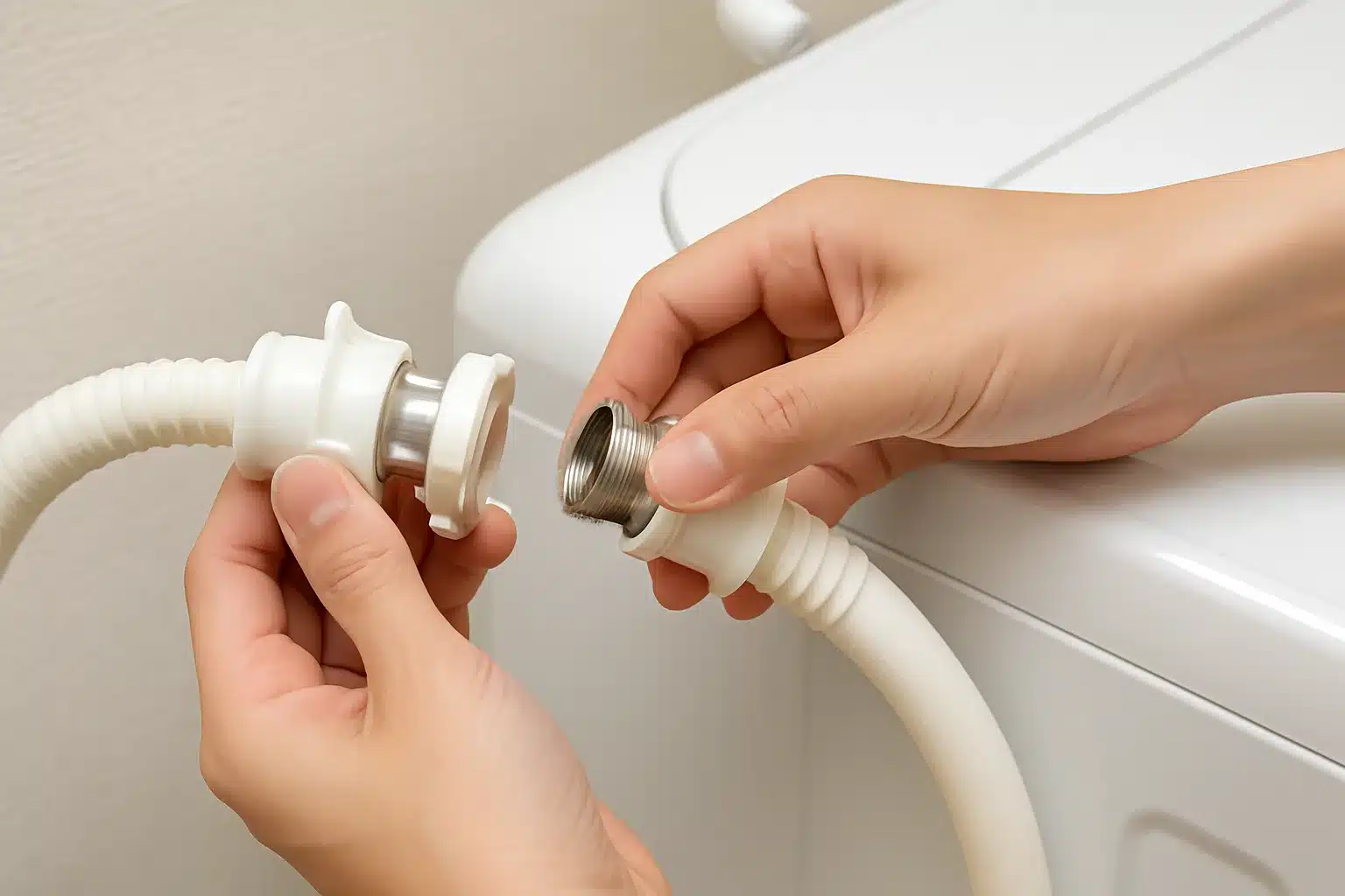 ⑩洗濯機給水ホース奥まで入らない・はまらない時の正しい取り付け方法『洗濯機 給水ホース はまらない 奥まで入らない 付け方』
