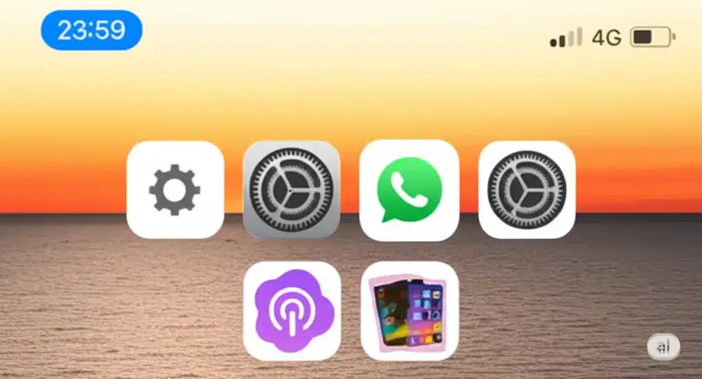 ⑪iPhone左上の青い時計が消えない?消すための詳細設定『iPhone 左上 時計 青い 消えない 消す』
