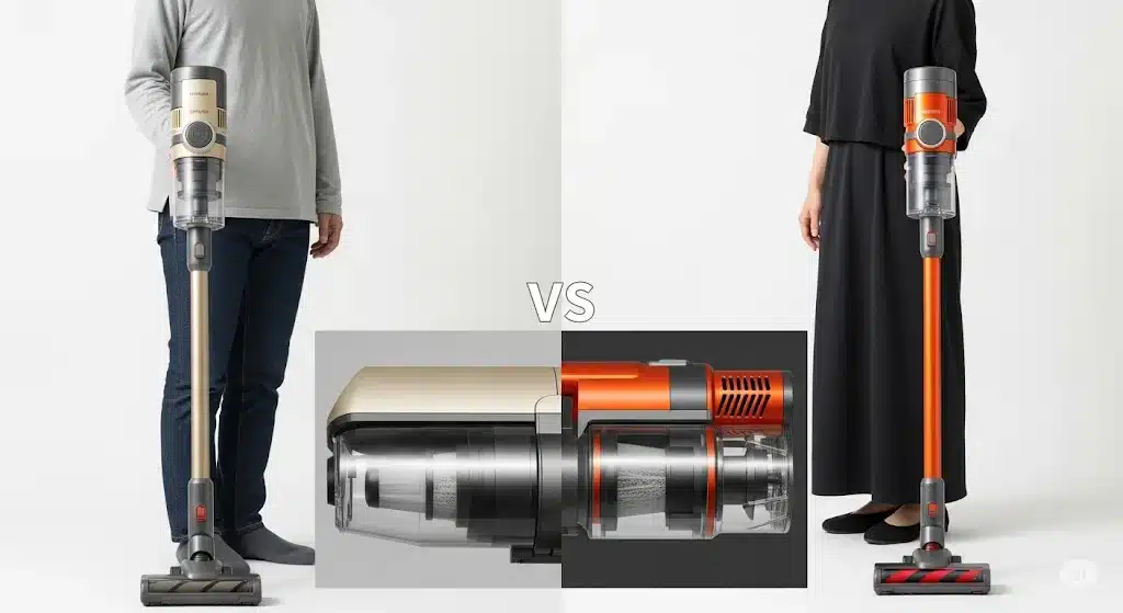 ⑥掃除機は紙パックとサイクロンどっちが良い?『夢グループ 掃除機 1万円 口コミ』