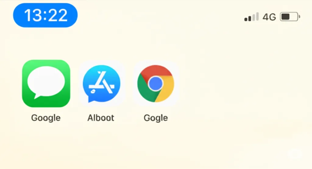 ⑦時間表示が青いままの状態を消す方法『iPhone 左上 時計 青い 消えない 消す』