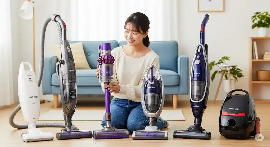 ⑦他社ブランドとの違いを比較『夢グループ 掃除機 1万円 口コミ』