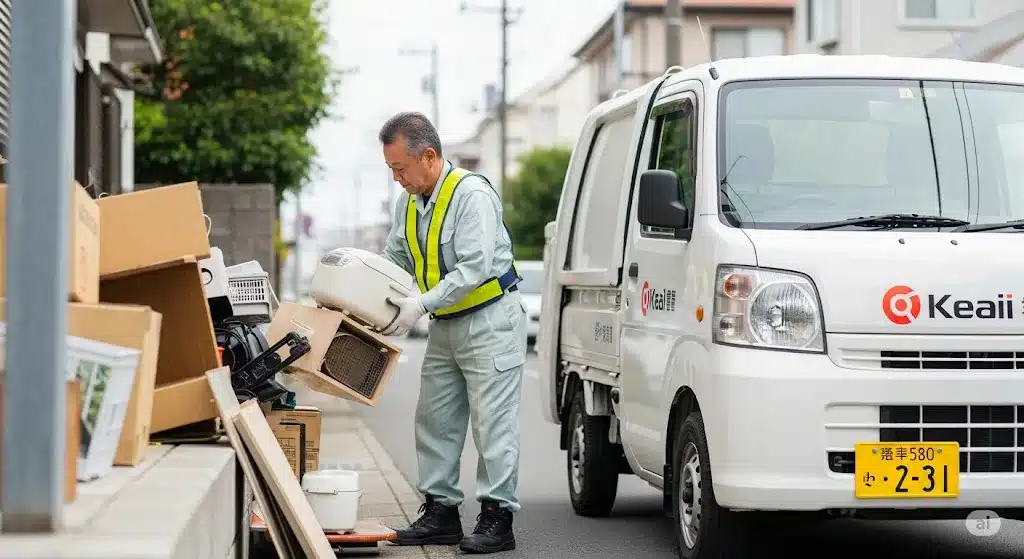 ⑮手間なく不用品回収業者に引き取ってもらう『炊飯器の捨て方 不燃ごみ』