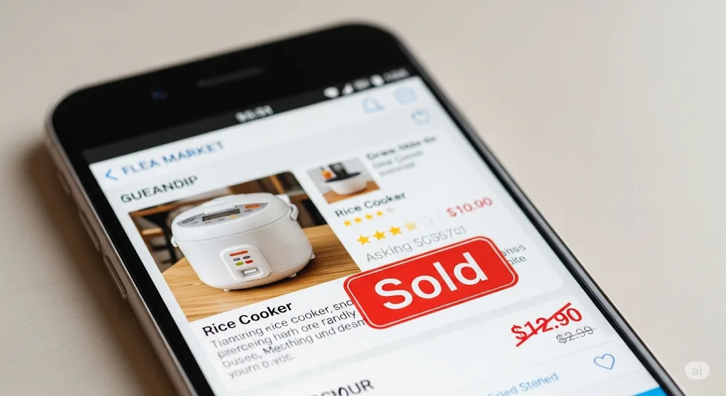 ⑭少しでも高く売るならフリマサイトに出品する『炊飯器の捨て方 不燃ごみ』