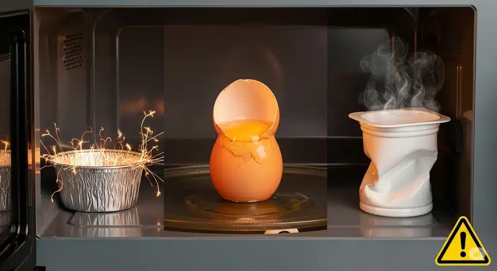 ⑧危険過ぎる電子レンジのNGな使い方10選『電子レンジでアルミホイルなしゆで卵の作り方』
