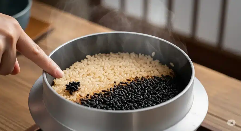 ⑬土鍋炊飯器で焦げる原因と焦げ防止法『夢グループ 土鍋炊飯器 やばい 口コミ』