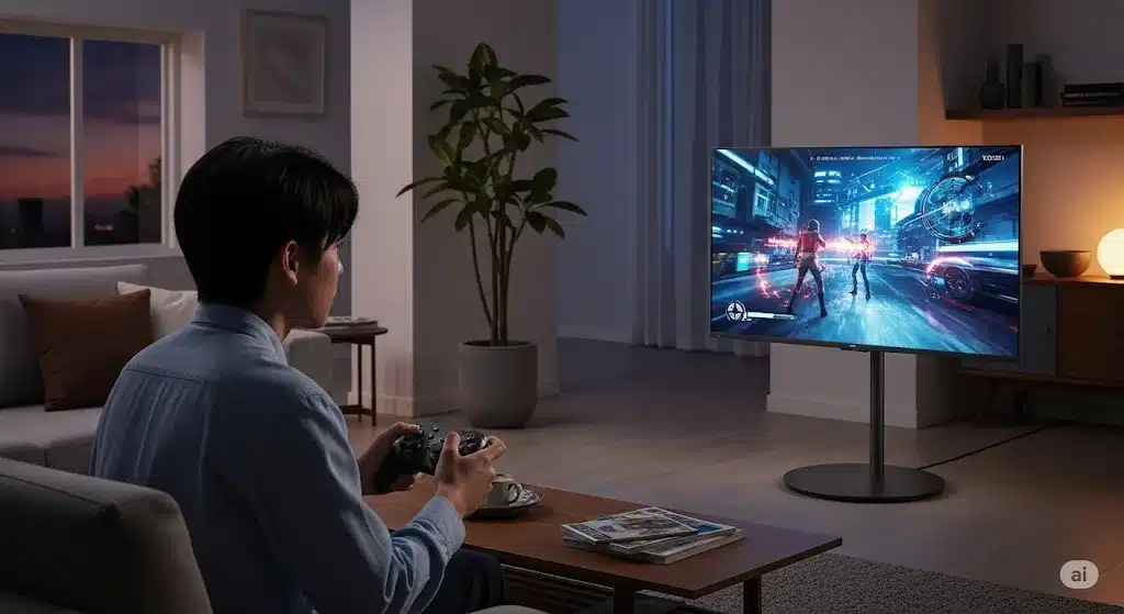 ⑫switchなどゲームの遅延は？快適に遊べる？『レイアウトフリーテレビ 倒れる デメリット 価格 口コミ』