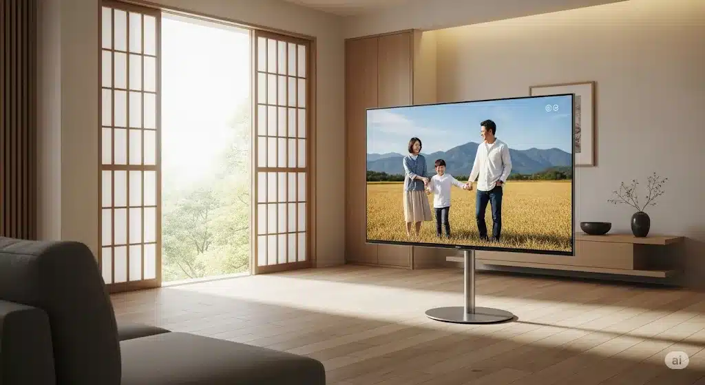⑪「倒れる」は本当？気になる地震対策の仕組み『レイアウトフリーテレビ 倒れる デメリット 価格 口コミ』