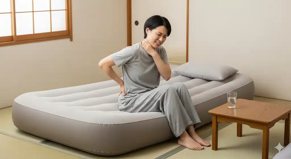 ⑭こんな人には向いてないかもしれません『夢グループの超極厚電動エアーベッド 口コミ 評判 苦情』