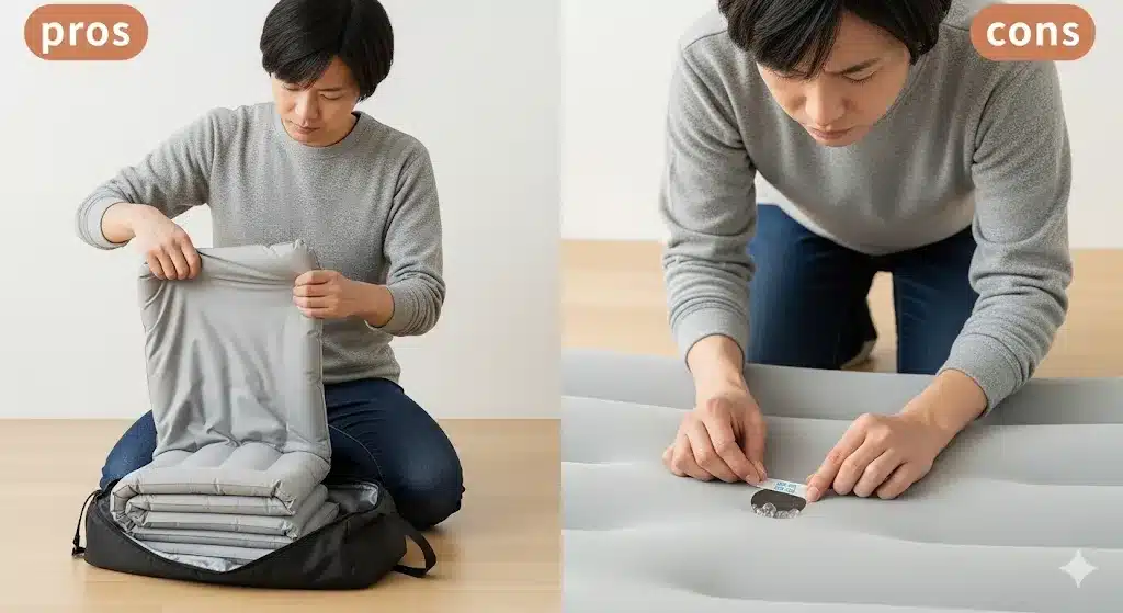 ⑦購入前に知るべきメリット・デメリット『夢グループの超極厚電動エアーベッド 口コミ 評判 苦情』