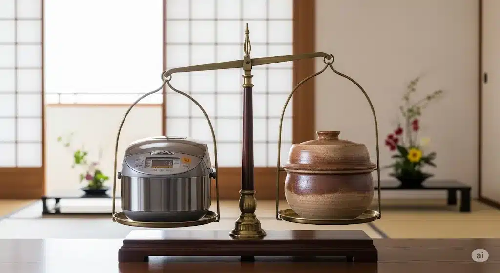 ⑫結局土鍋と炊飯器どっちが良いのか解説『夢グループ 土鍋炊飯器 やばい 口コミ』