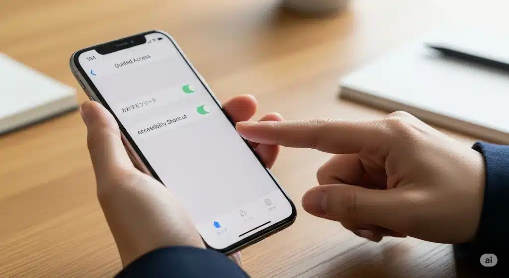 ⑪アクセスガイドをONにしても画面固定されない原因とは?『iphone Android iPad タブレット スマホ スマートフォン PC 画面固定 アクセスガイド 写し絵 やり方 アプリ なし』
