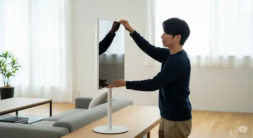 ⑧大きさや高さ調整はできる？設置時の注意点『レイアウトフリーテレビ 倒れる デメリット 価格 口コミ』