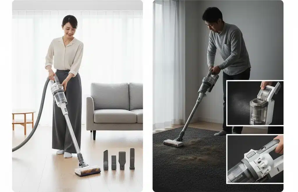 ㉑夢グループのコードレス掃除機のメリット・デメリットまとめ『夢グループ 超軽量コードレス掃除機 1万円 口コミ 評判』