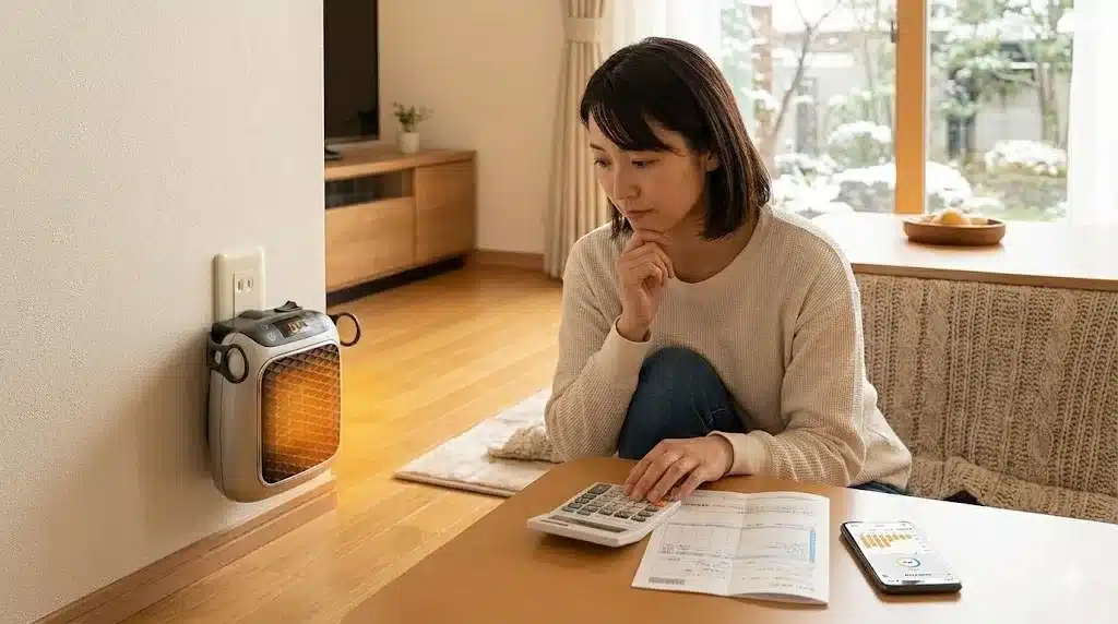 ⑥ここ暖ヒートコネクトの電気代は1時間いくらか徹底計算『ここ暖(だん)ヒートコネクト 口コミ 電気代 安全性 使い方 amazon 』