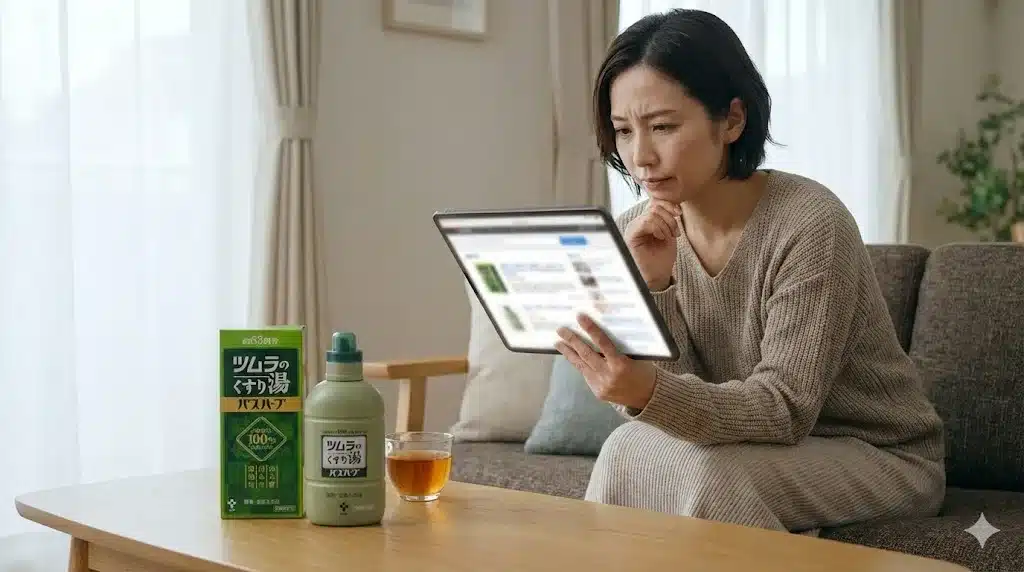 ⑩ツムラのくすり湯の臭いや白髪に関する口コミと購入情報『ツムラのくすり湯 臭い 白髪 口コミ アトピー 背中ニキビ どこで売ってる』