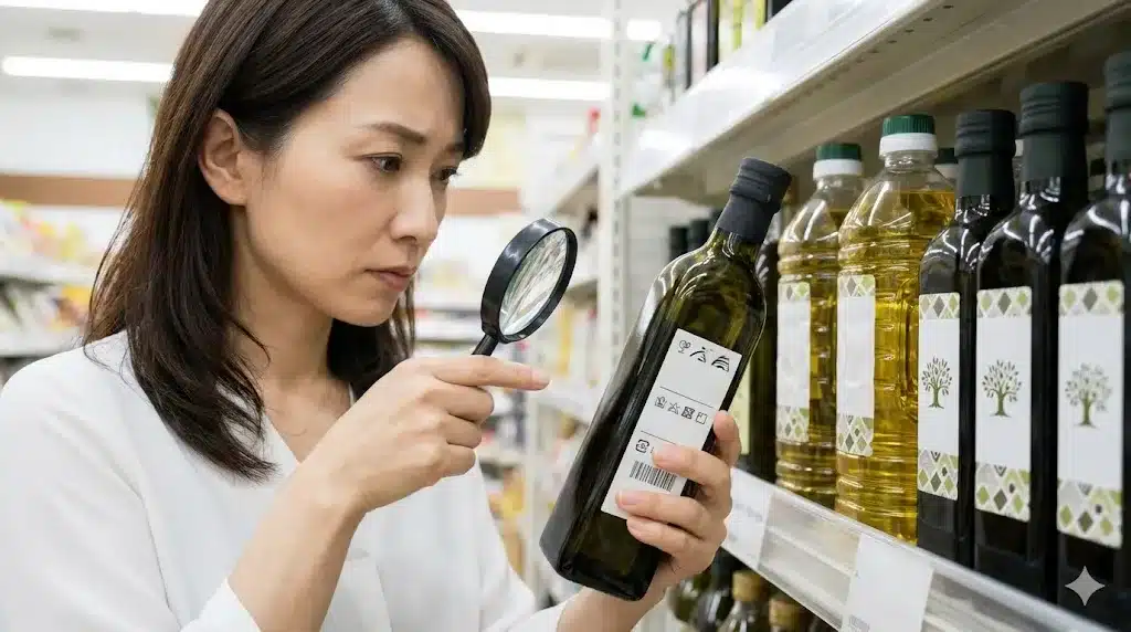 ⑪偽物を見抜く外観やラベル表示の確認手順『オリタリア社 オリーブオイル 偽物 口コミ 本物 見分け方 一覧』