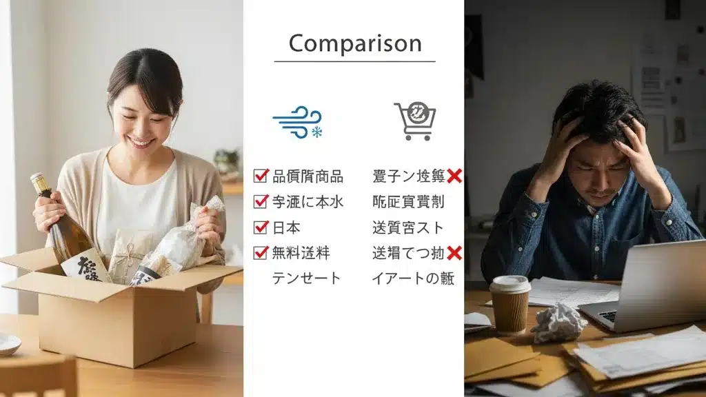 ⑯他社通販との違いとは？強みを比較『かぜとゆき 通販 怪しい 口コミ 評判 悪い理由』