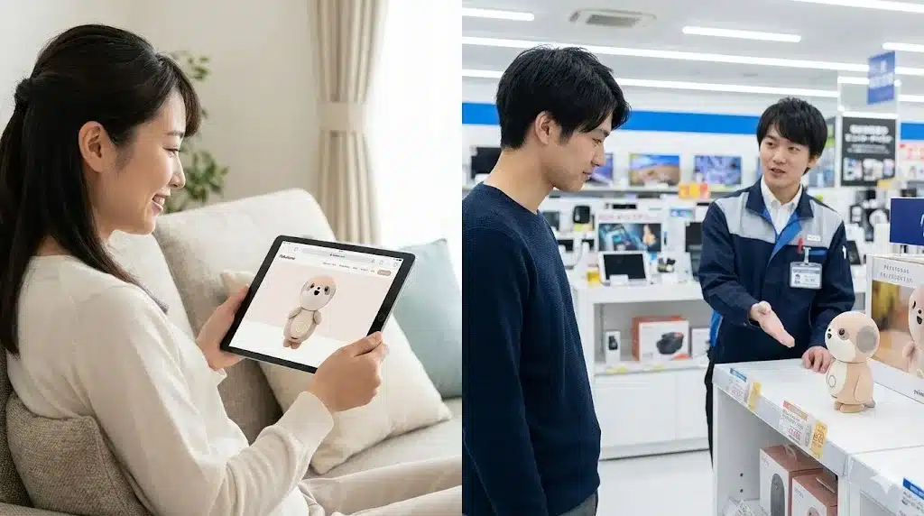 ⑫どこで買える?公式と家電量販店の違い『高齢者 ポケとも どこで買える 口コミ デメリット 月額 値段 価格 ワイファイ(Wi-Fi)なし』