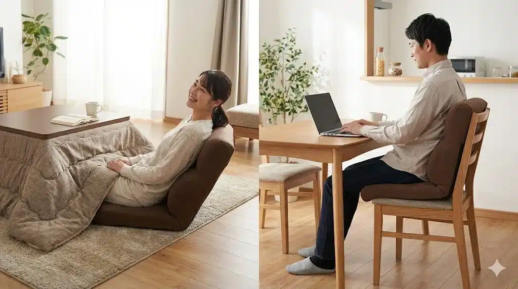 ⑬座椅子よりも手軽！床や椅子での快適な使い方『カインズ どこでも 背もたれ クッション 滑る 口コミ ニトリ』