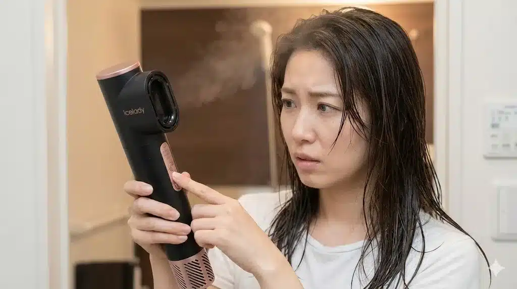 ⑤アイスレディドライヤーは最悪？悪い口コミの真相『アイスレディドライヤー 偽物 口コミ やばい 最悪 ドンキ グローバル スタンダード』