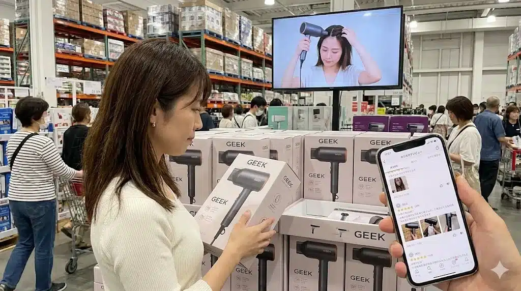 ⑨コストコGEEKヘアドライヤーどこの国?口コミと正しい使い方『コストコ GEEKヘアドライヤー どこの国 口コミ どこのメーカー 使い方』