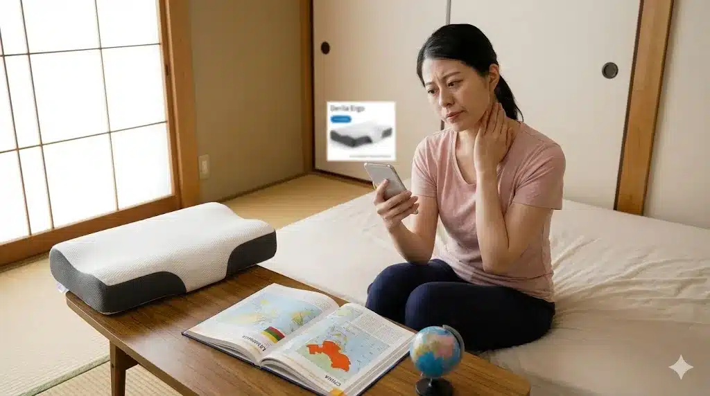 ②Derila Ergoデリラエルゴどこの国？枕の口コミ評判『derila ergo デリラエルゴ 枕 口コミ 評判 どこの国 公式サイト』