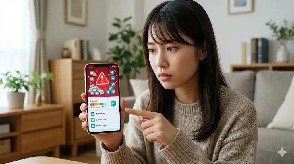 ⑧クリーナーアプリの悪質な挙動と安全な見分け方『マイティークリーナー 怪しい 口コミ 悪質なアプリ 消し方 偽クリーナーアプリ一覧 安全』