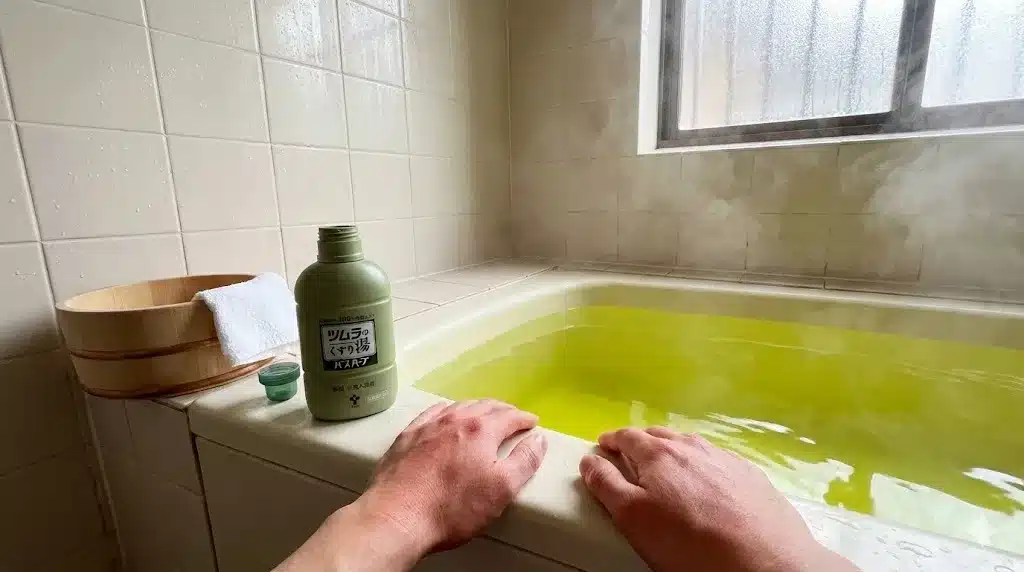 ③筆者が購入して使用した状況をレポートしレビュー『ツムラのくすり湯 臭い 白髪 口コミ アトピー 背中ニキビ どこで売ってる』