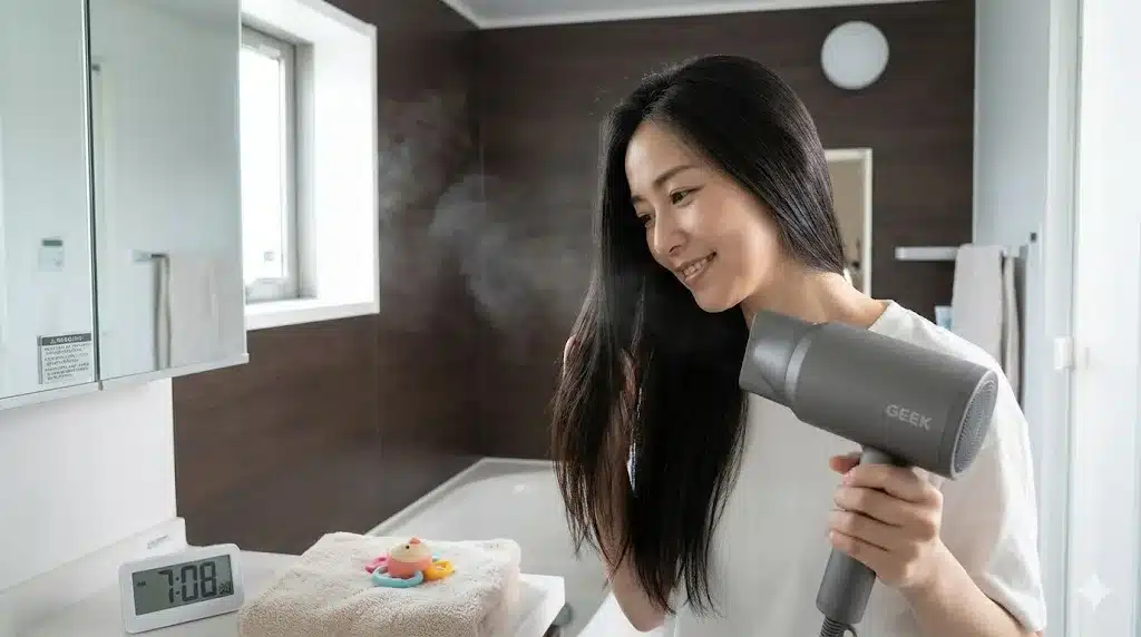 ⑥良い口コミと速乾のメリット『コストコ GEEKヘアドライヤー どこの国 口コミ どこのメーカー 使い方』