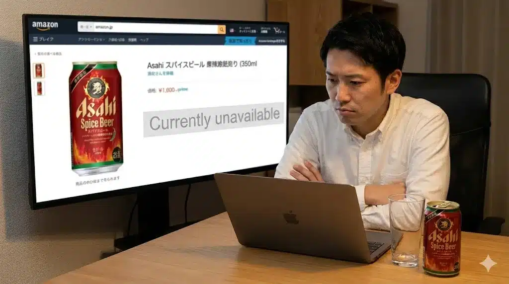 ⑦アサヒスパイスビールはAmazonで在庫切れ？『アサヒスパイスビール まずい 口コミ どこで売ってる 評価 amazon辛い』