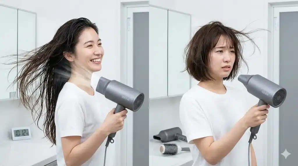 ⑬大風量の口コミから見る評価『コストコ GEEKヘアドライヤー どこの国 口コミ どこのメーカー 使い方』