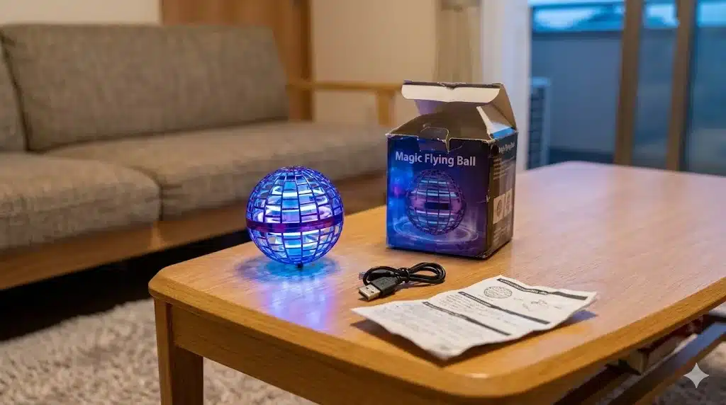 ③筆者が実際に購入して使用した状況をレポートしレビュー『マジックフライングボール 飛ばない 偽物 本物見分け方 口コミ 遊び方』