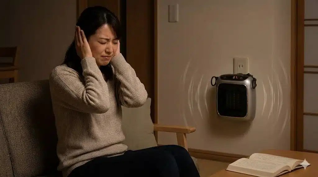 ⑤ここ暖ヒートコネクトはうるさい？悪い口コミやデメリット『ここ暖(だん)ヒートコネクト 口コミ 電気代 安全性 使い方 amazon 』