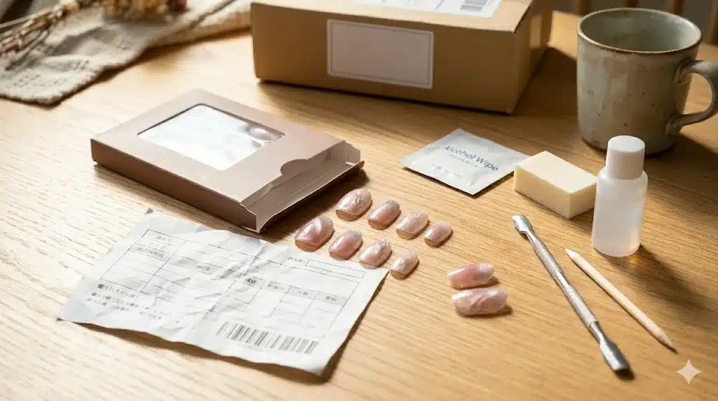 ⑥筆者が実際に購入し使用した状況をレポートしレビュー『Anail ネイルチップ 怪しい 口コミ 付け方 ロフト どこの国 店舗』