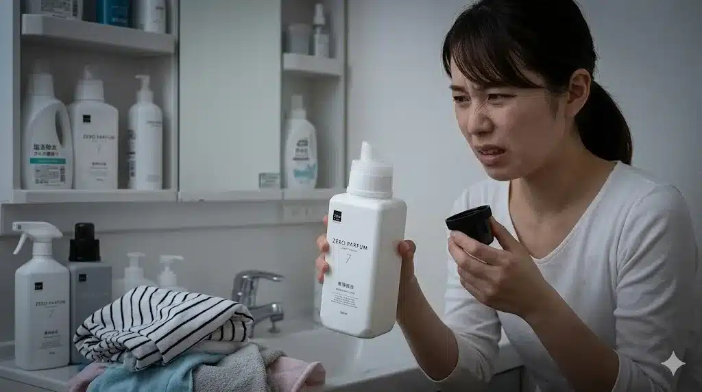 ⑦悪い口コミと不満点を具体的に解説『マツキヨmatsukiyoの洗濯洗剤 ゼロパルファム 口コミ 成分 洗浄力 部屋干し』