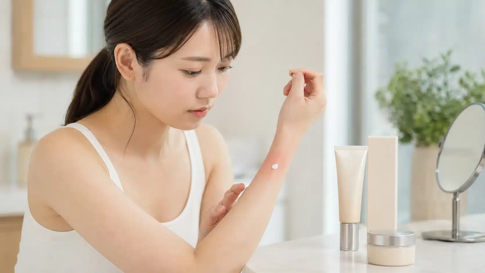 ⑬副作用はある？肌荒れリスクとパッチテスト『セレスティル ファンデーション シミ消し 薬用クリーム 口コミ シミ消える 解約』