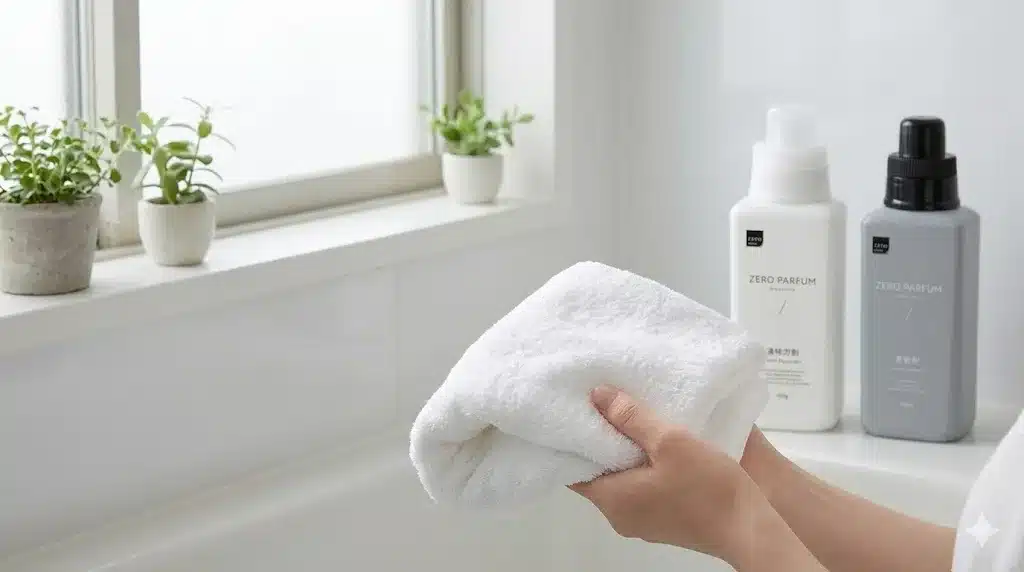 ③筆者が実際に購入し使用した状況をレポートしレビュー『マツキヨmatsukiyoの洗濯洗剤 ゼロパルファム 口コミ 成分 洗浄力 部屋干し』