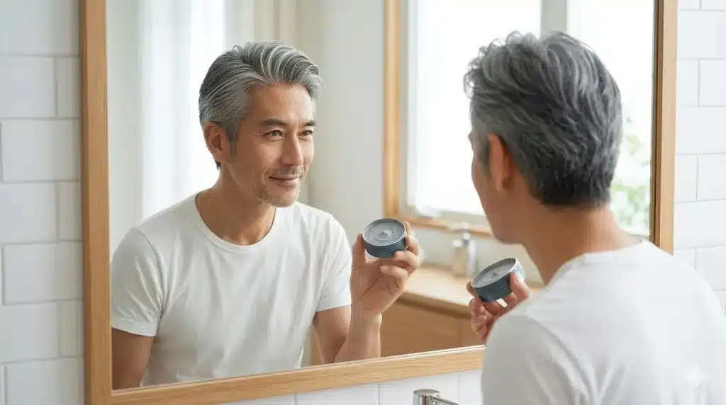 ⑤良い口コミ：白髪になじみ自然な仕上がり『ニュー モニカカラーワックス 口コミ シルバー 販売店 評判 楽天 グレー 解約』