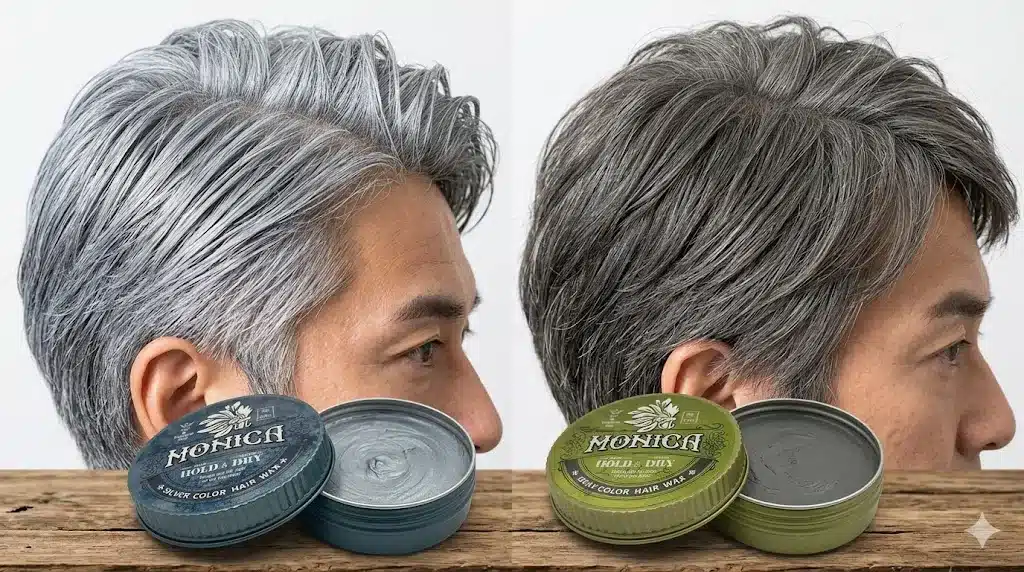 ⑨シルバーとグレーの色比較『ニュー モニカカラーワックス 口コミ シルバー 販売店 評判 楽天 グレー 解約』