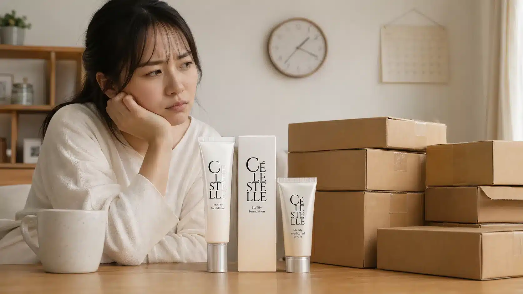 ⑦デメリット：即効性のなさと定期購入の縛り『セレスティル ファンデーション シミ消し 薬用クリーム 口コミ シミ消える 解約』