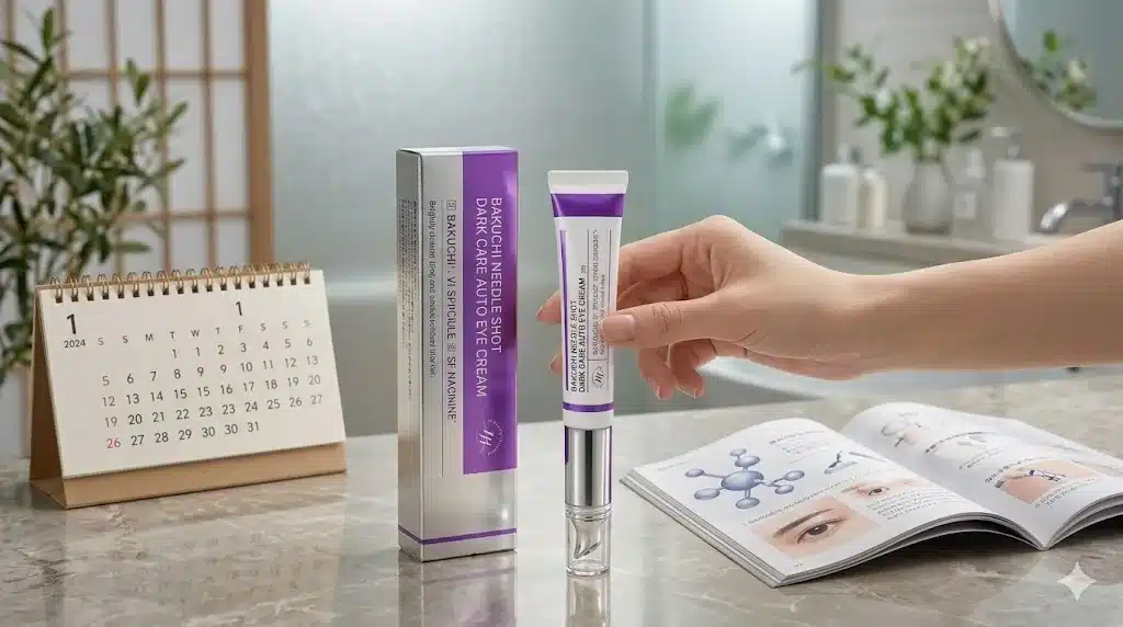 ⑩バクチニードルショットアイクリームの効果・口コミと使い方の詳細『バクチニードルショットアイクリーム 口コミ 効果 使い方 どこに売ってる 二重になる』