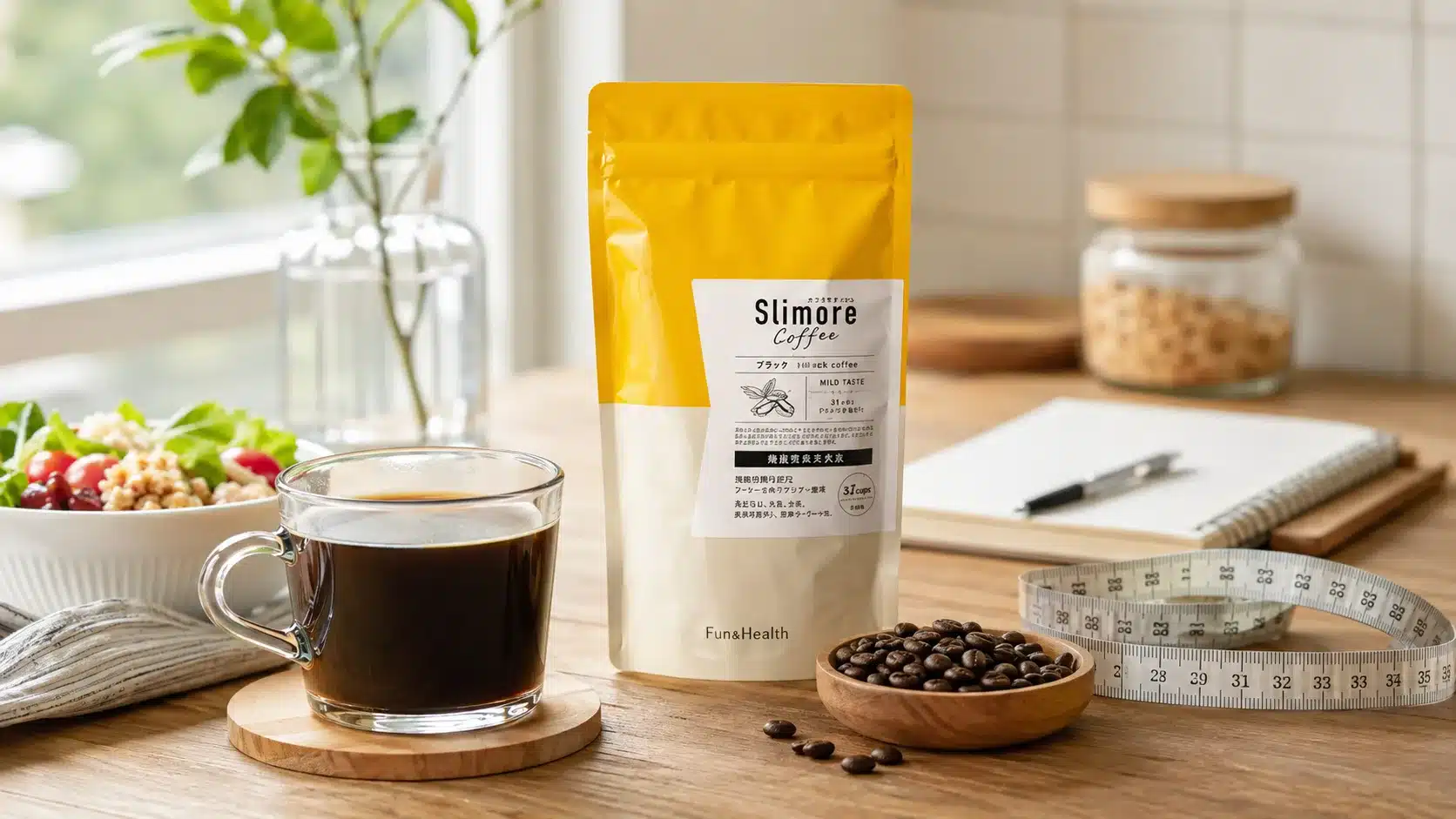 ①スリモアコーヒーは本当に痩せる？口コミと副作用・痩せない噂と効果『スリモアコーヒー 本当に痩せる 口コミ 副作用 痩せない 効果 980 円 いつ飲む どこで買える ドラックストア』
