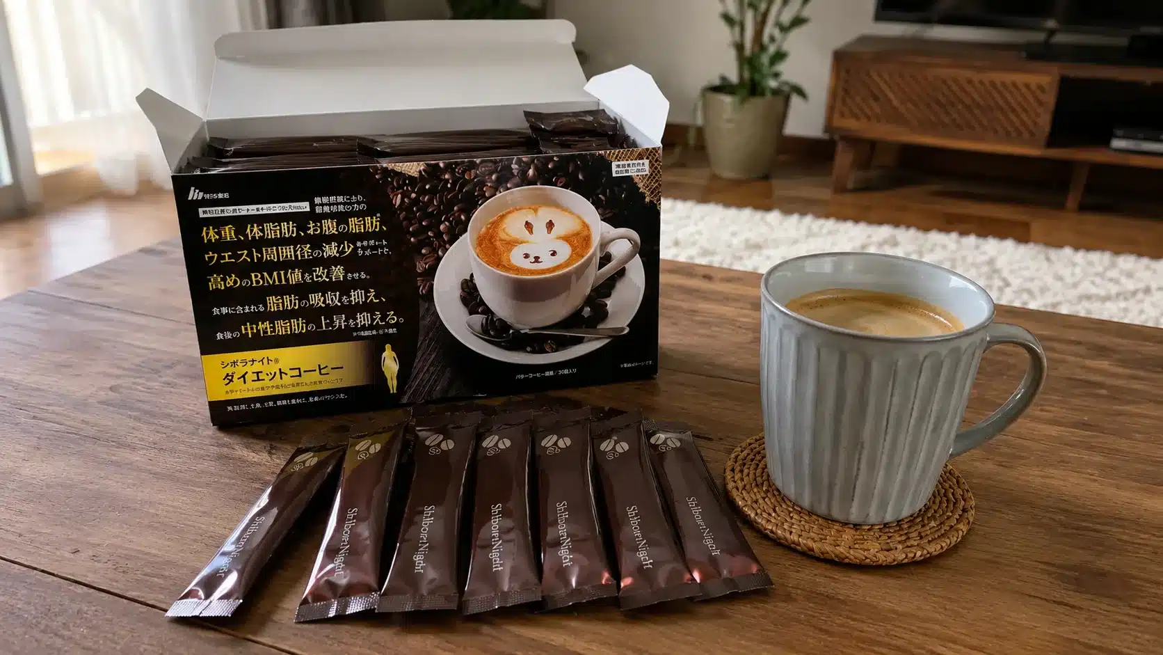 ⑨筆者が実際に購入して飲んだ状況をレポートしレビュー『シボラナイトダイエットコーヒー 痩せない 口コミ 副作用 解約 効果』